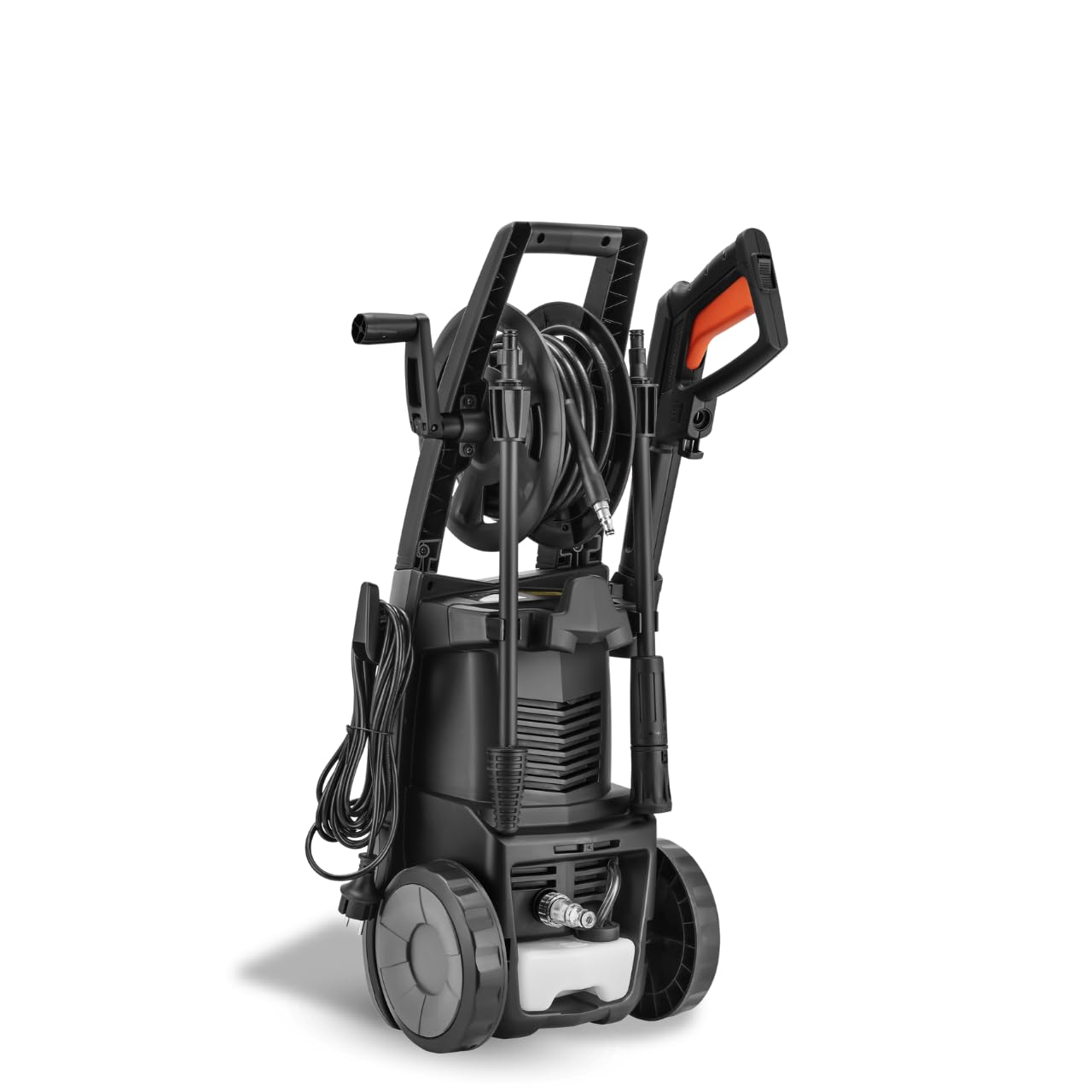 FUXTEC Hidrolimpiadora FX-HDR1800, 1800 W, presión de 130 bar, caudal de XX l/h, manguera de 6 m, depósito de detergente, boquilla ajustable, ideal para casa y jardín