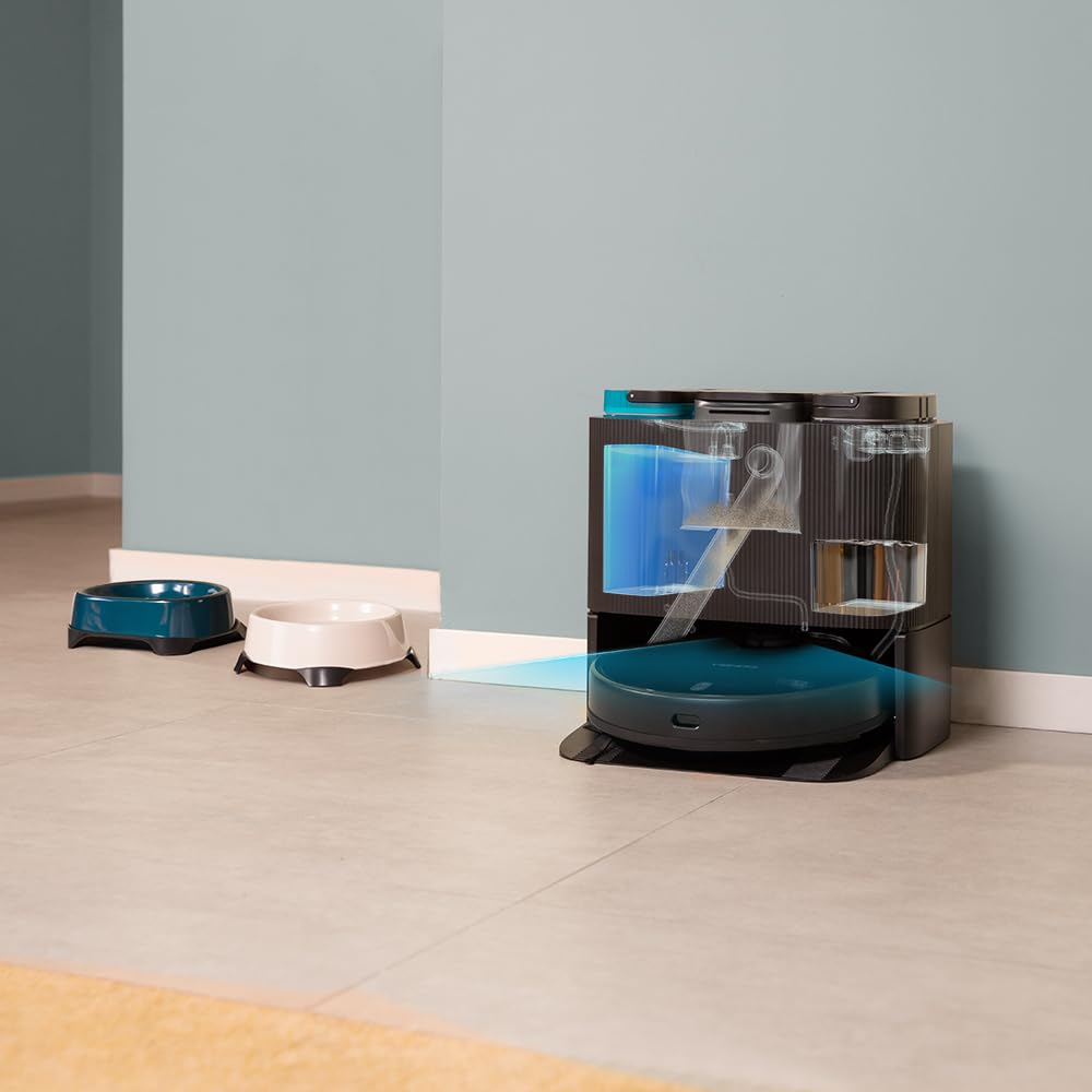 Cecotec Conga 11090 Robot Aspirador con Estación Automática Home&Wash – Autolimpieza y Vaciado, Limpieza Inteligente