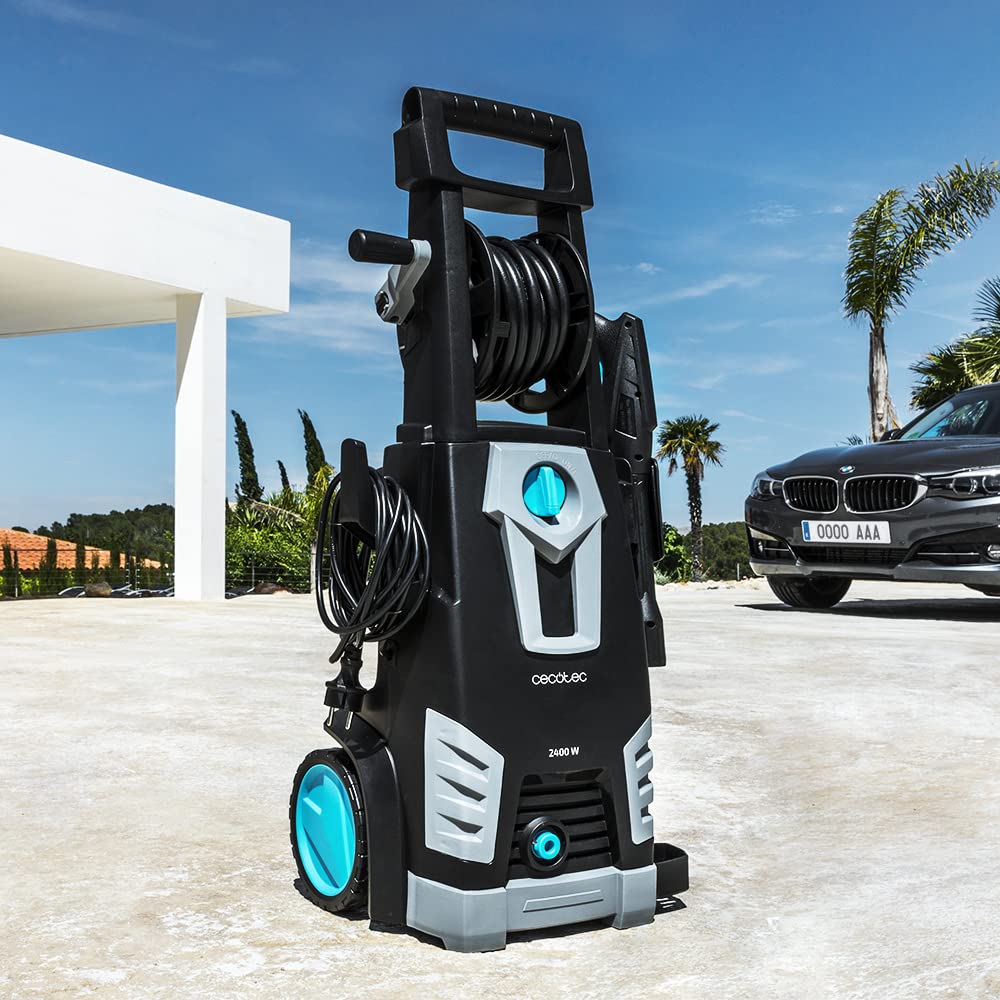 Cecotec Hidrolimpiadora HidroBoost 2400 Home & Car, 2400W, 180 Bar, Caudal 480 l/h, Radio de acción +14 m, Ideal para Casa y Coche, Accesorios Incluidos