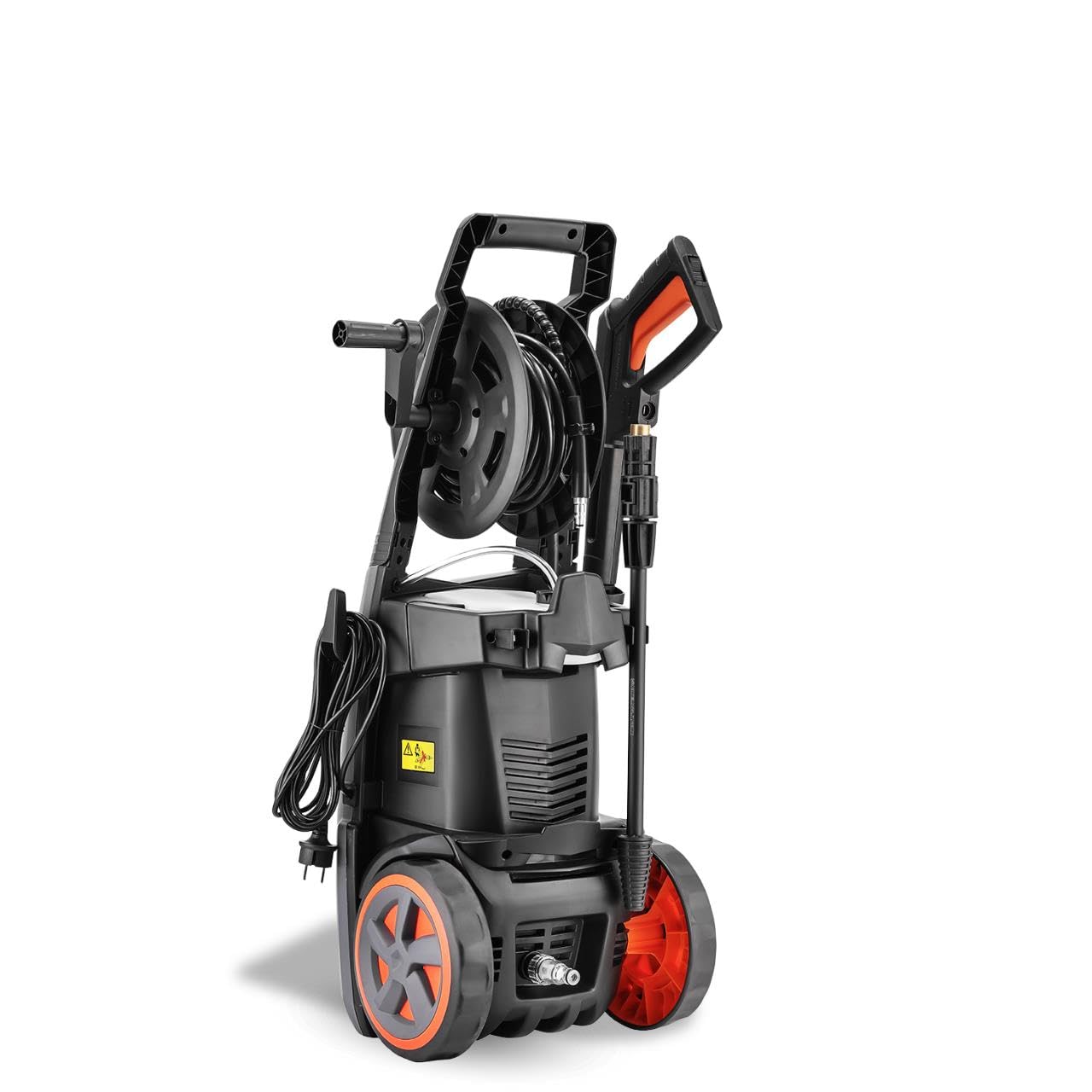 FUXTEC Hidrolimpiadora FX-HDR2200, 2200 W, presión 170 bar, caudal 450 l/h, manguera de 7 m y tanque de detergente integrado