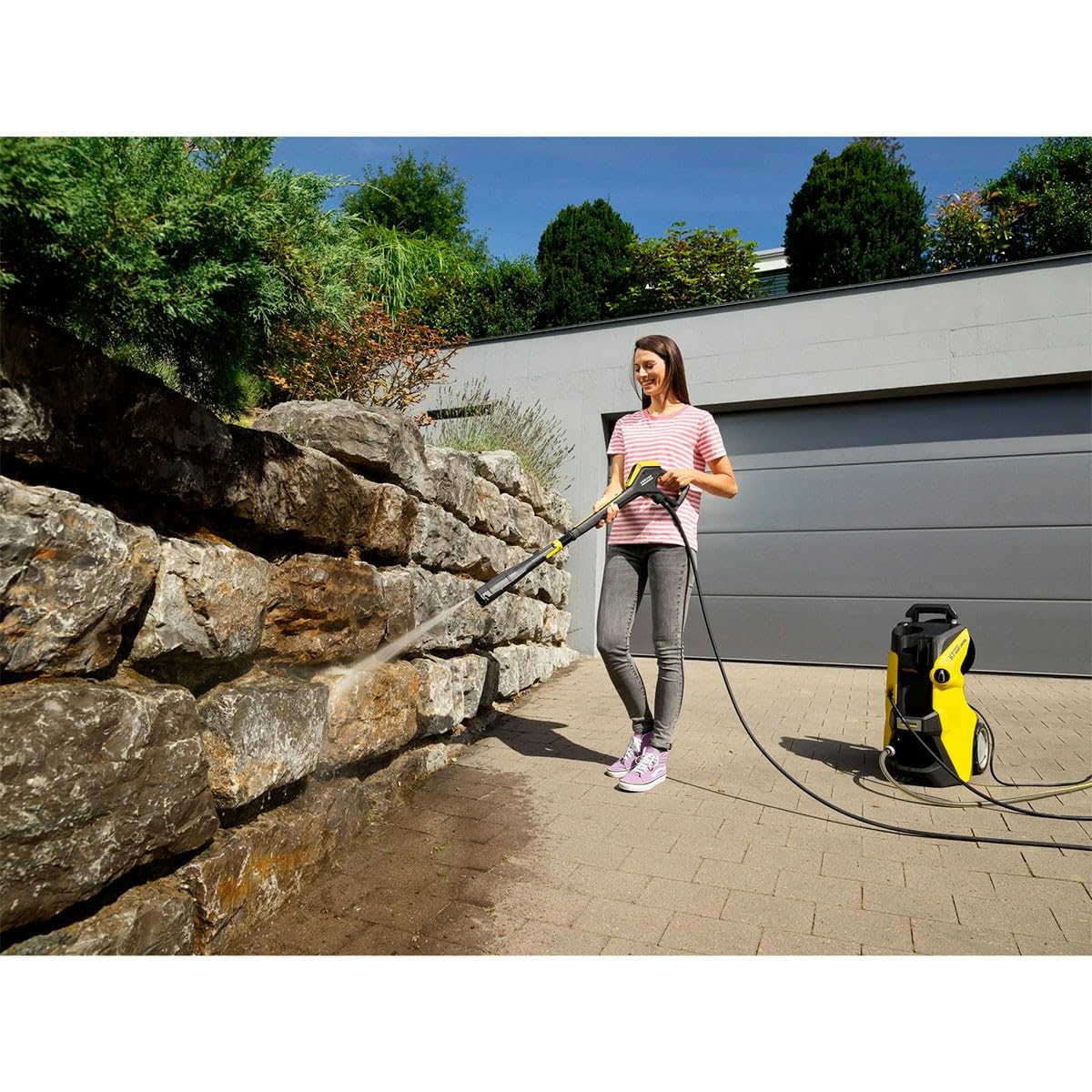 Kärcher K7 Premium Smart Control Home – Hidrolimpiadora de Alta Presión 180 Bar, 600 l/h, 60 m²/h, Filtro de Agua, 17,9 kg, Pistola y Manguera, Lanza Multi Jet, Control App