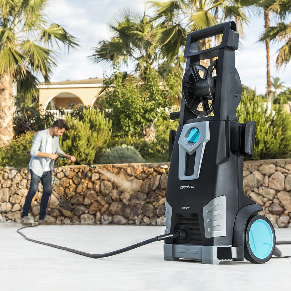 Cecotec Hidrolimpiadora HidroBoost 2400 Home & Car, 2400W, 180 Bar, Caudal 480 l/h, Radio de acción +14 m, Ideal para Casa y Coche, Accesorios Incluidos
