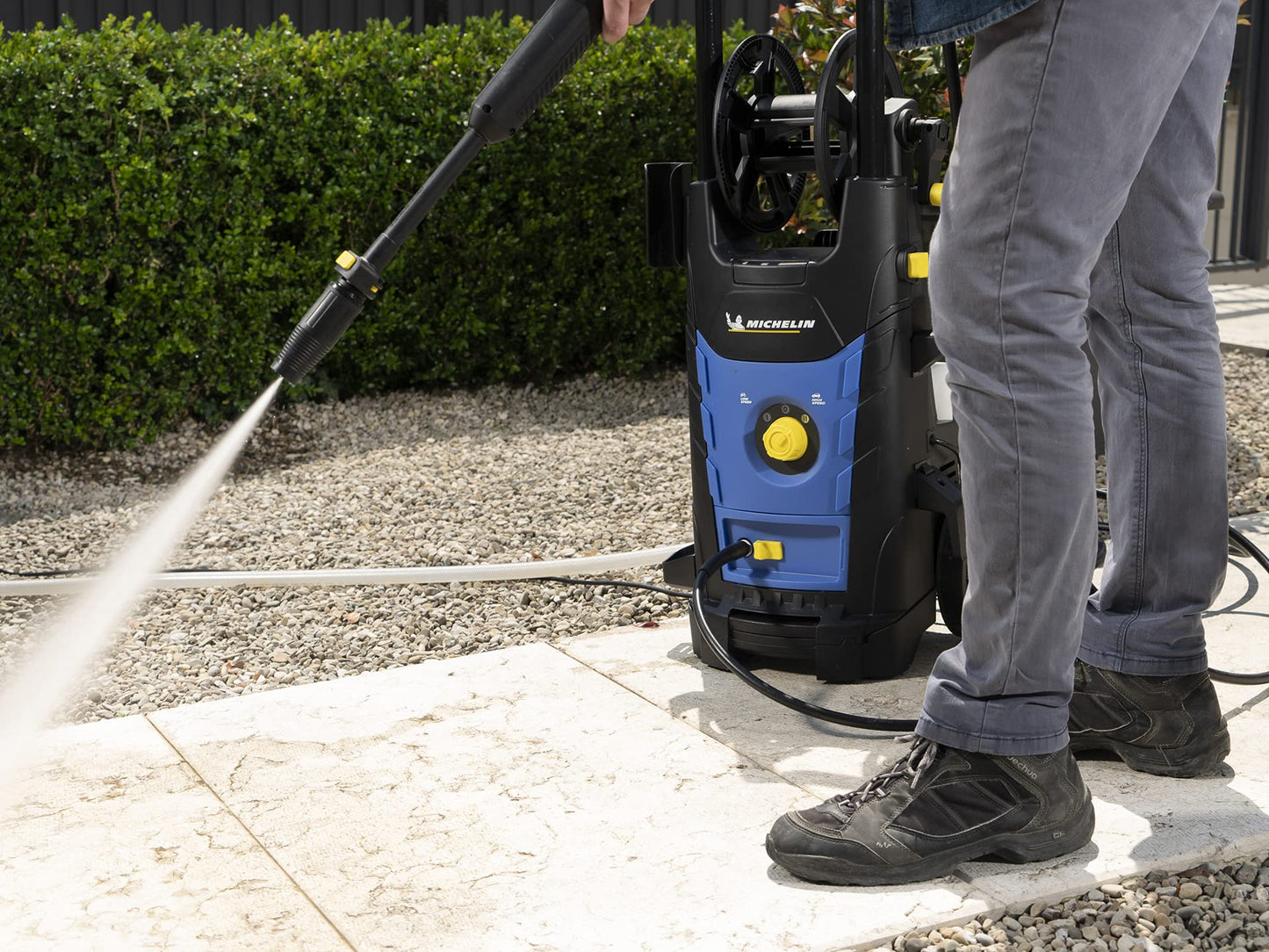 Michelin Hidrolimpiadora de Alta Presión MPX25EHDS con Sistema de Doble Velocidad (2500 W, 170 Bar, 500 l/h)