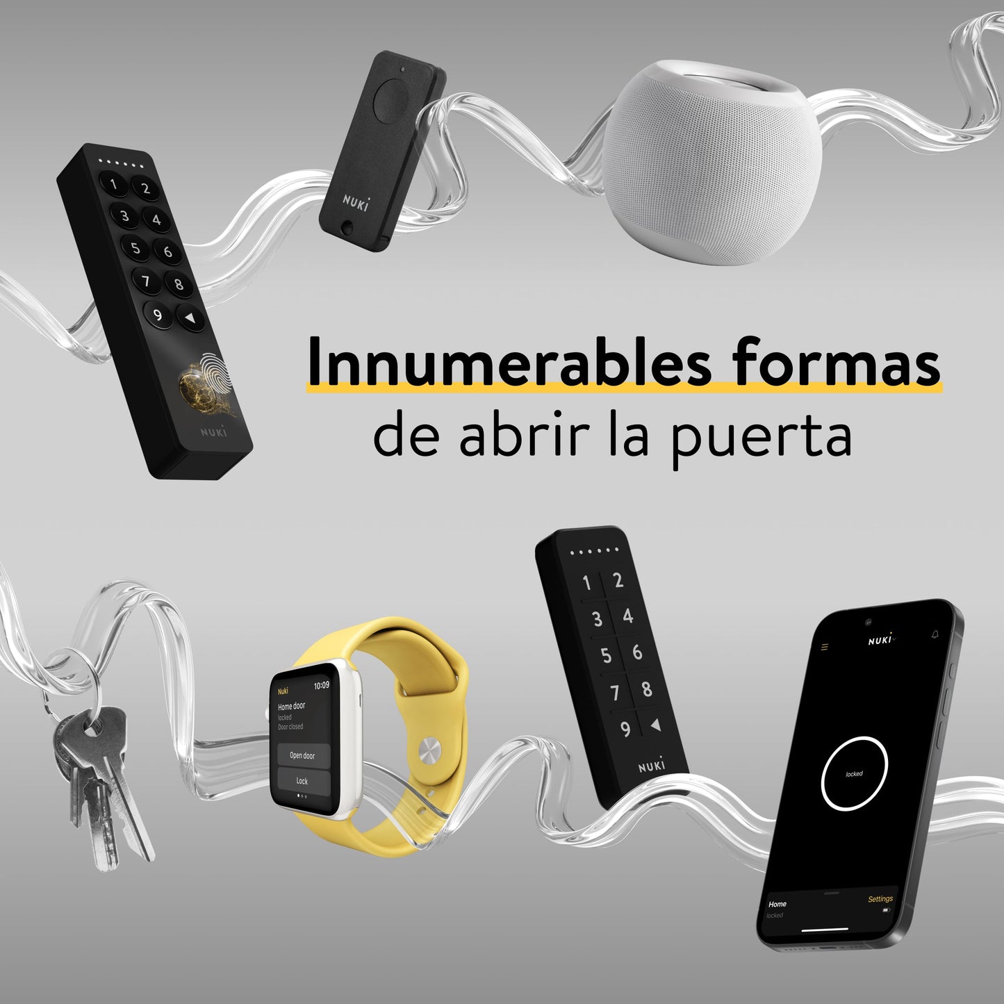 Nuki Smart Lock Ultra – Cerradura Electrónica con Bluetooth, WiFi & Matter | Control Remoto y 3 Modos de Bloqueo | Integración Inteligente en tu Smart Home