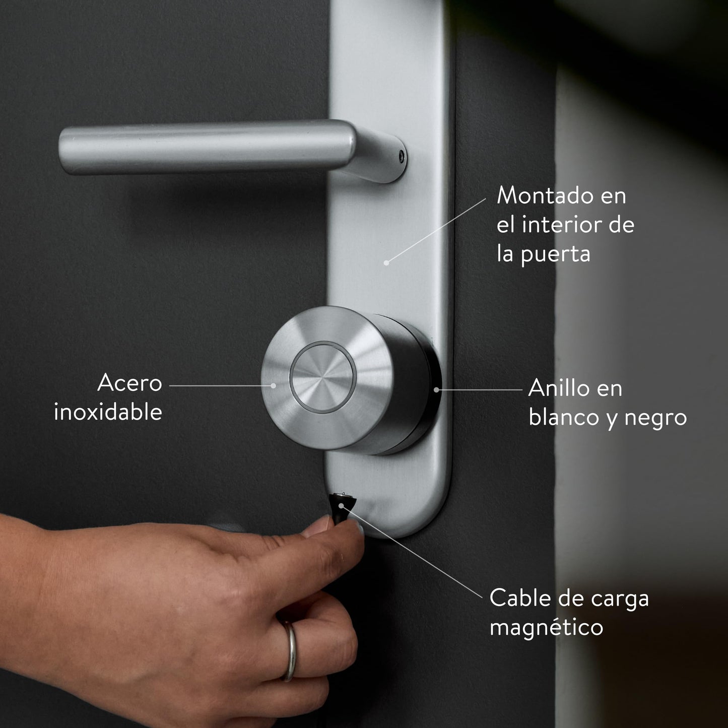 Nuki Smart Lock Ultra – Cerradura Electrónica con Bluetooth, WiFi & Matter | Control Remoto y 3 Modos de Bloqueo | Integración Inteligente en tu Smart Home
