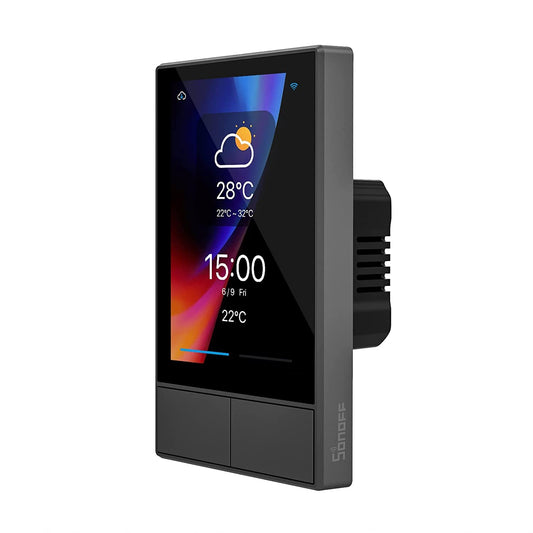 NSPanel Smart Switch - Interruptor Inteligente para Smart Home Compatible con Alexa, Google y eWeLink (EE.UU.) - Color Negro