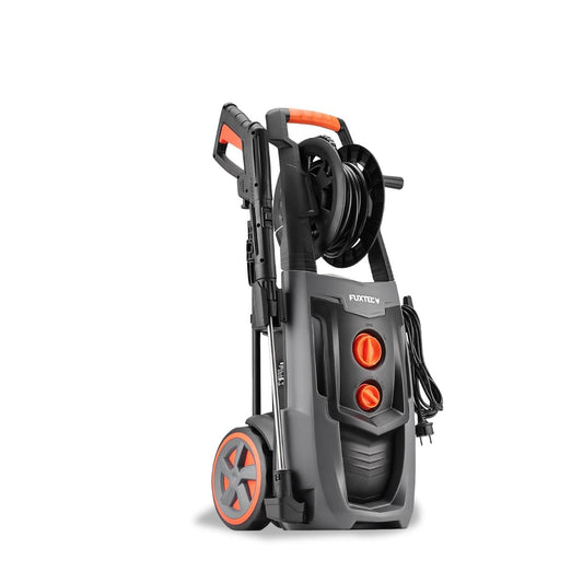 FUXTEC Hidrolimpiadora FX-HDR2200, 2200 W, presión 170 bar, caudal 450 l/h, manguera de 7 m y tanque de detergente integrado
